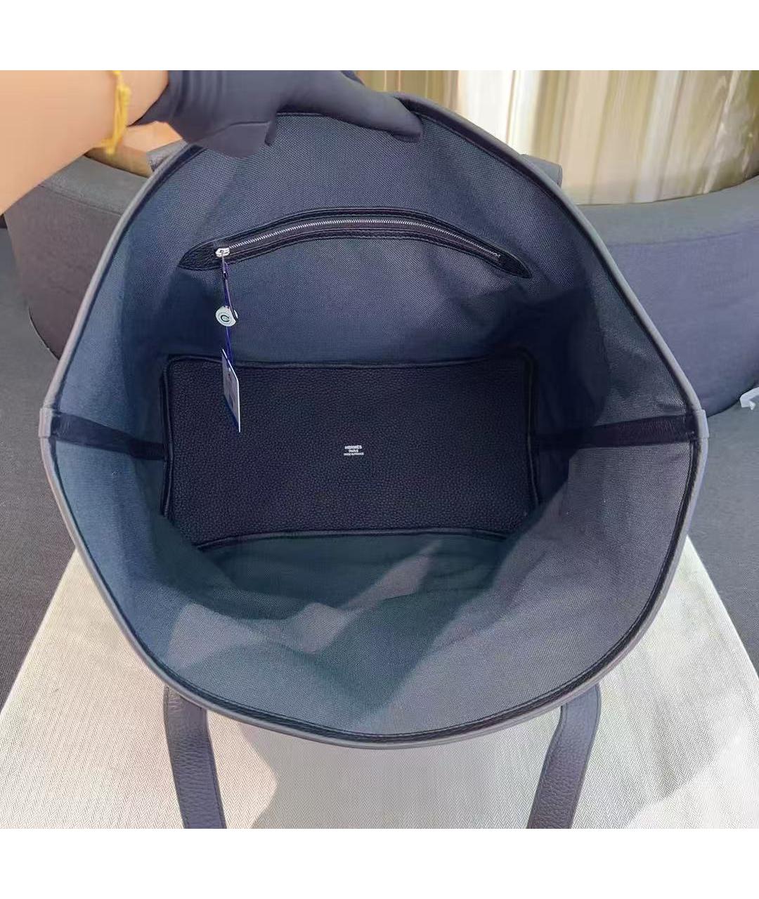 HERMES Тканевая сумка с короткими ручками, фото 5