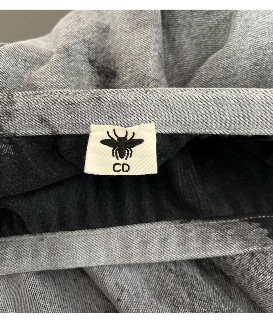 CHRISTIAN DIOR Голубая юбка миди, фото 4