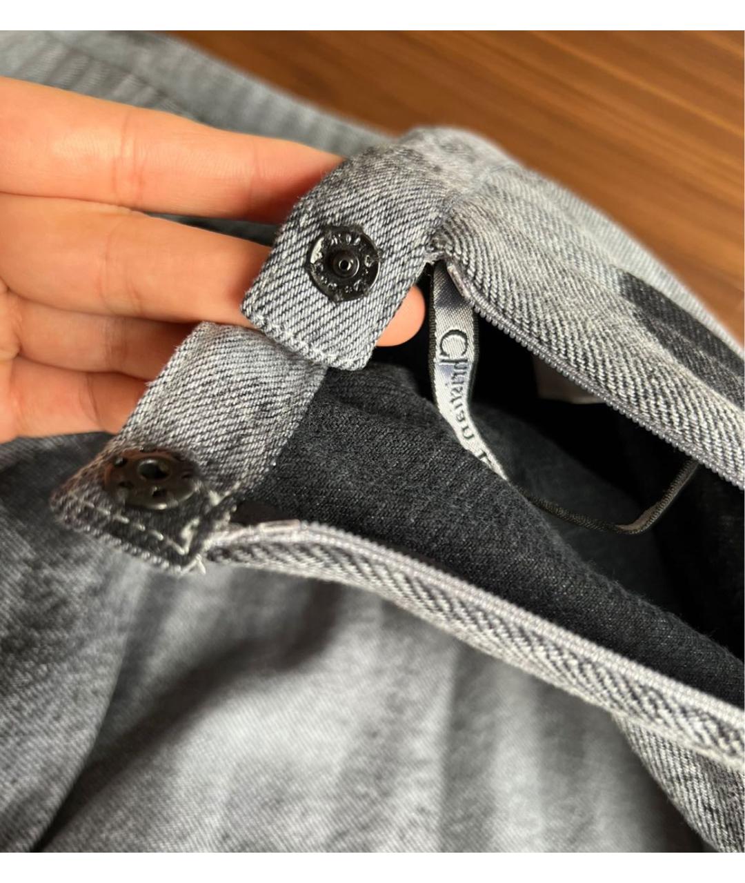 CHRISTIAN DIOR Голубая юбка миди, фото 8