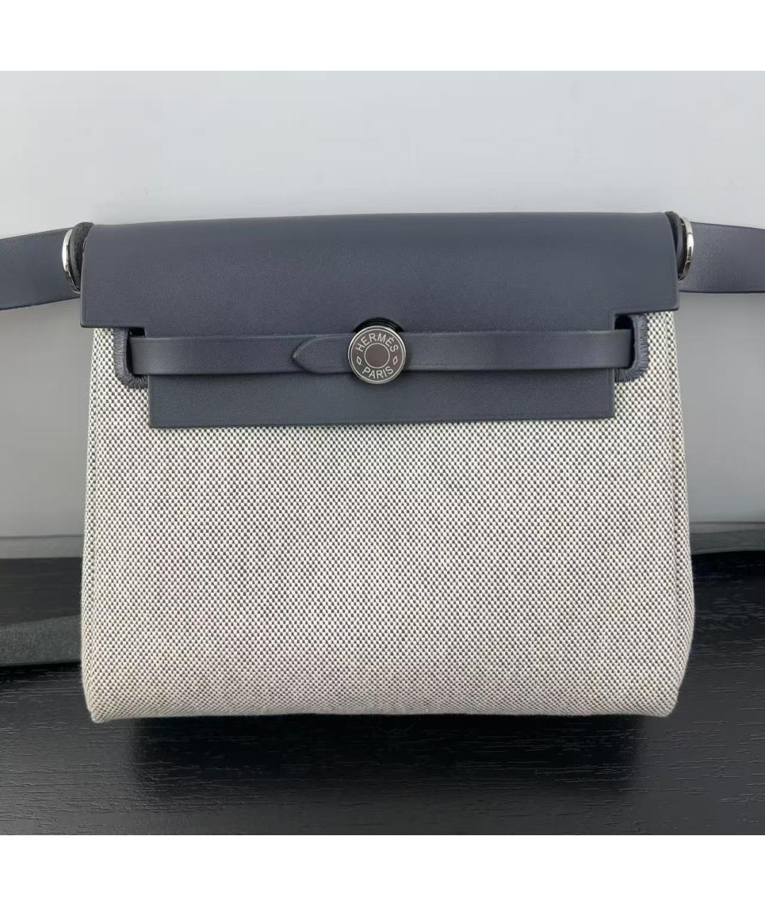 HERMES Голубая сумка через плечо, фото 2