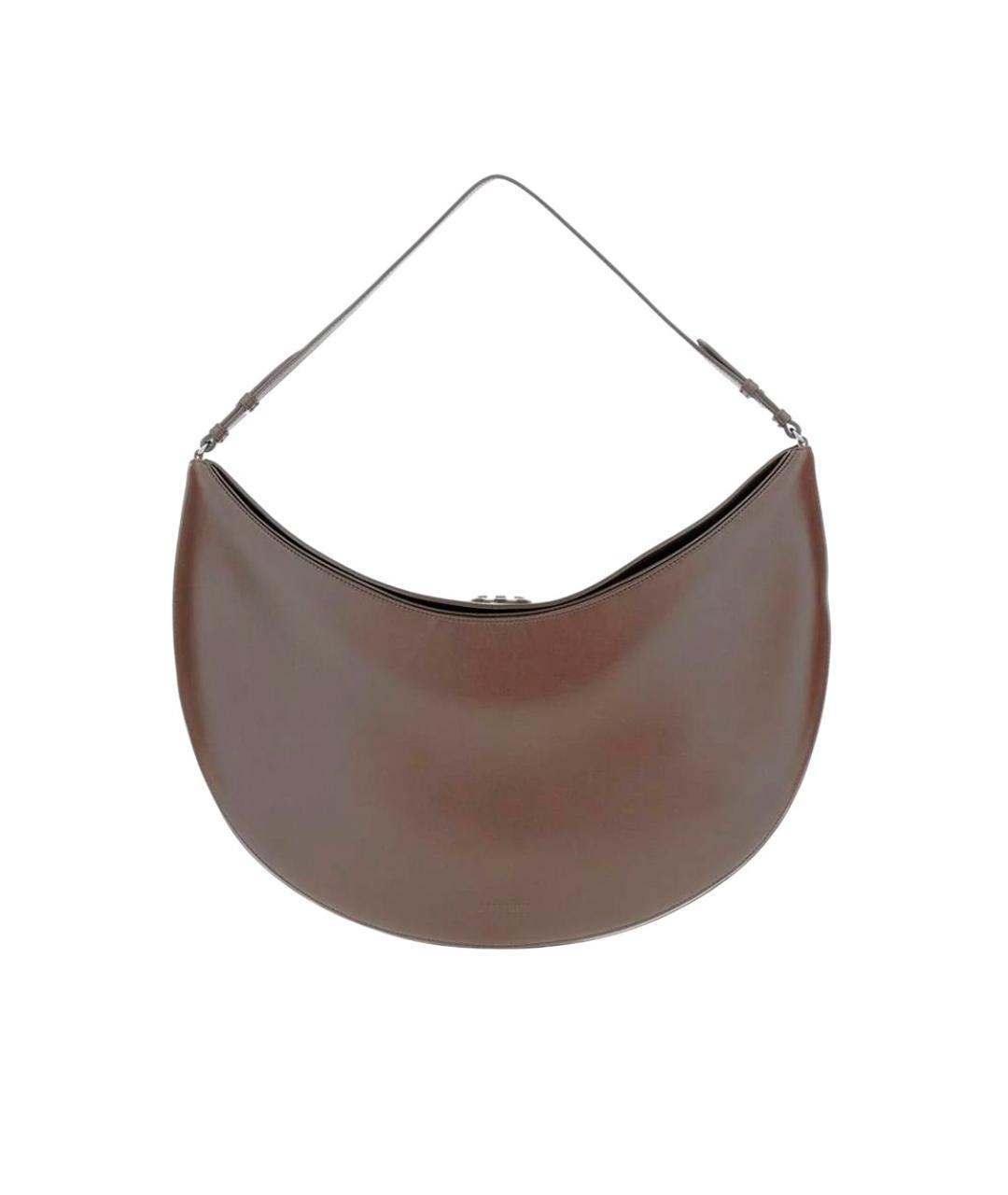 JACQUEMUS Коричневая кожаная сумка через плечо, фото 1