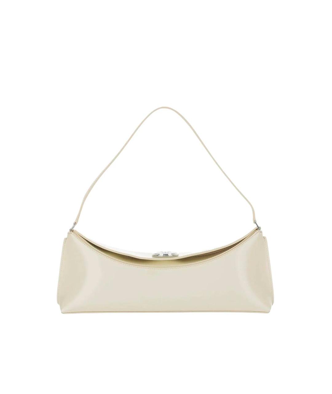 JACQUEMUS Белая кожаная сумка через плечо, фото 1