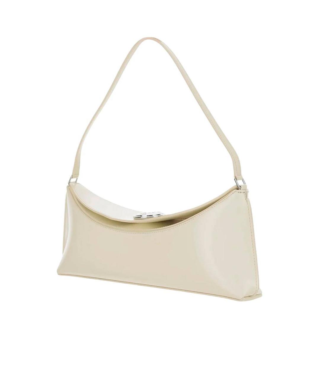 JACQUEMUS Белая кожаная сумка через плечо, фото 2