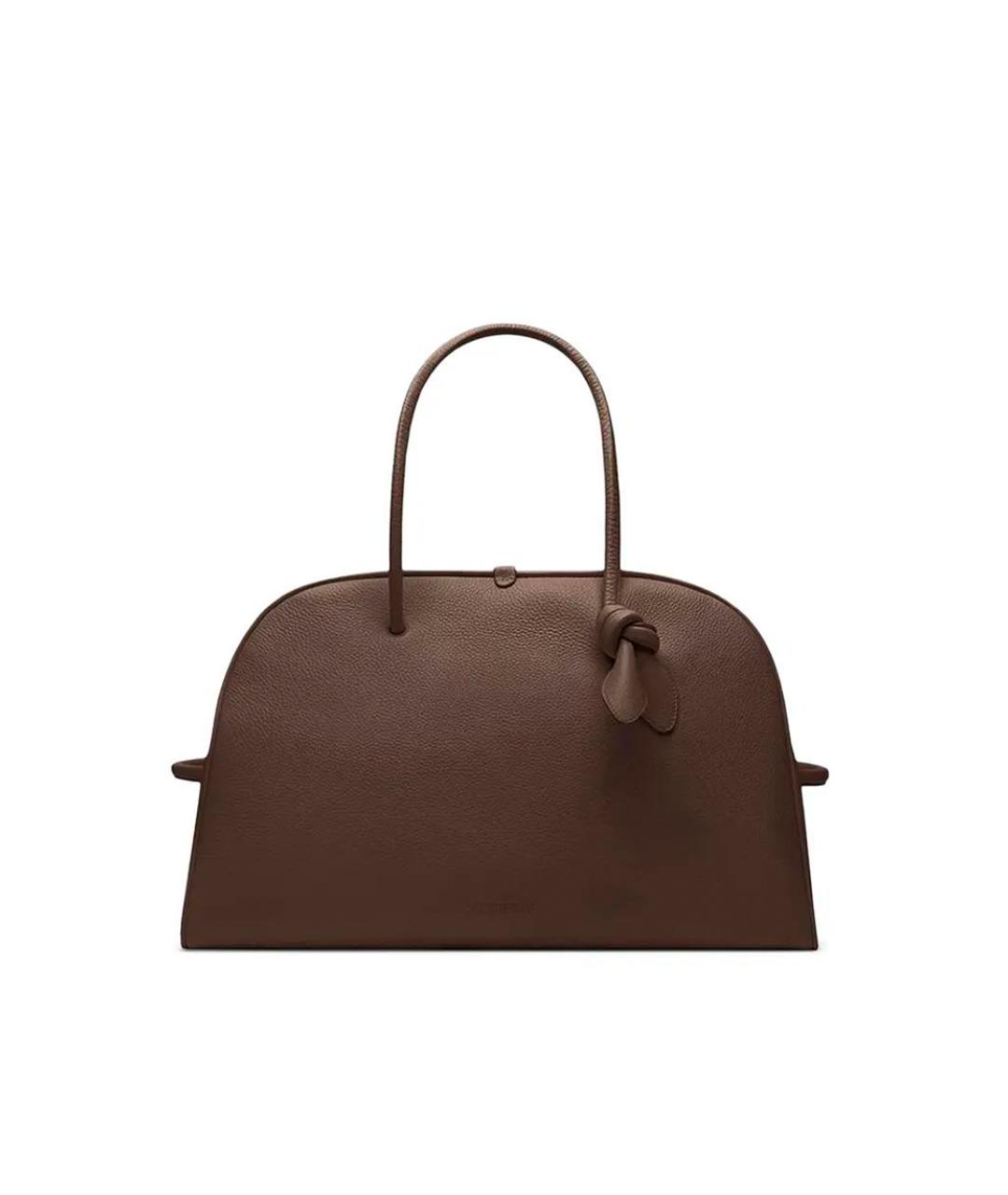 JACQUEMUS Коричневая кожаная сумка тоут, фото 1