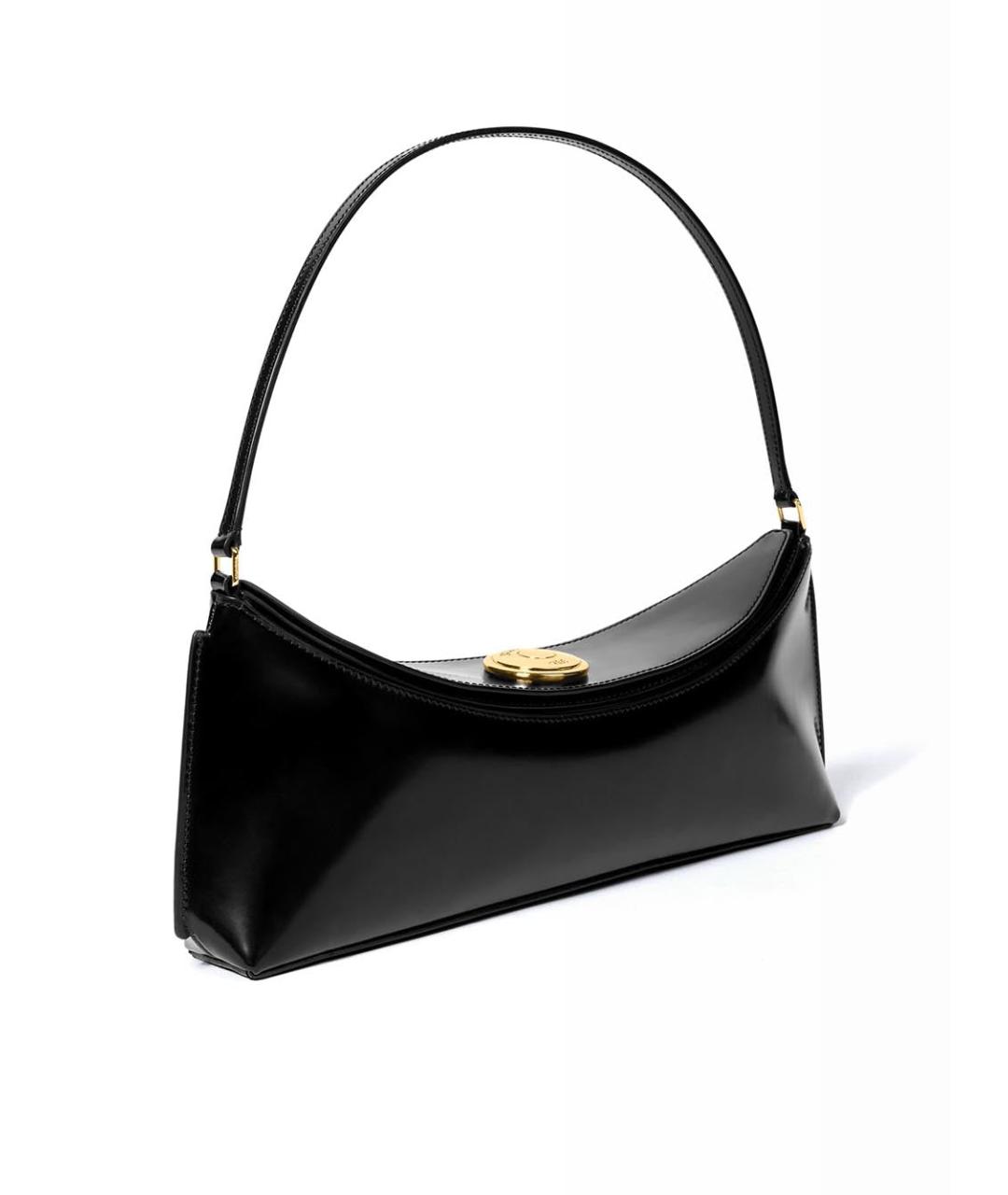 JACQUEMUS Черная кожаная сумка через плечо, фото 2