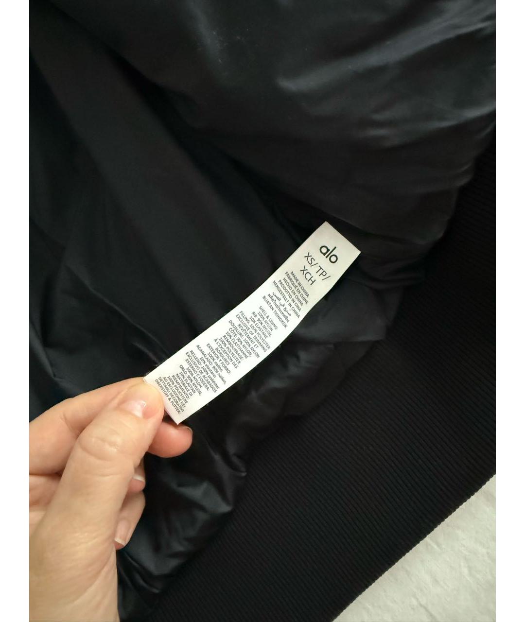 ALO YOGA Черная хлопковая куртка, фото 6