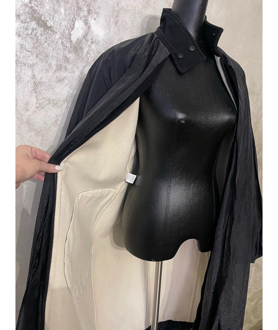 JEAN PAUL GAULTIER Черное шерстяное пальто, фото 7