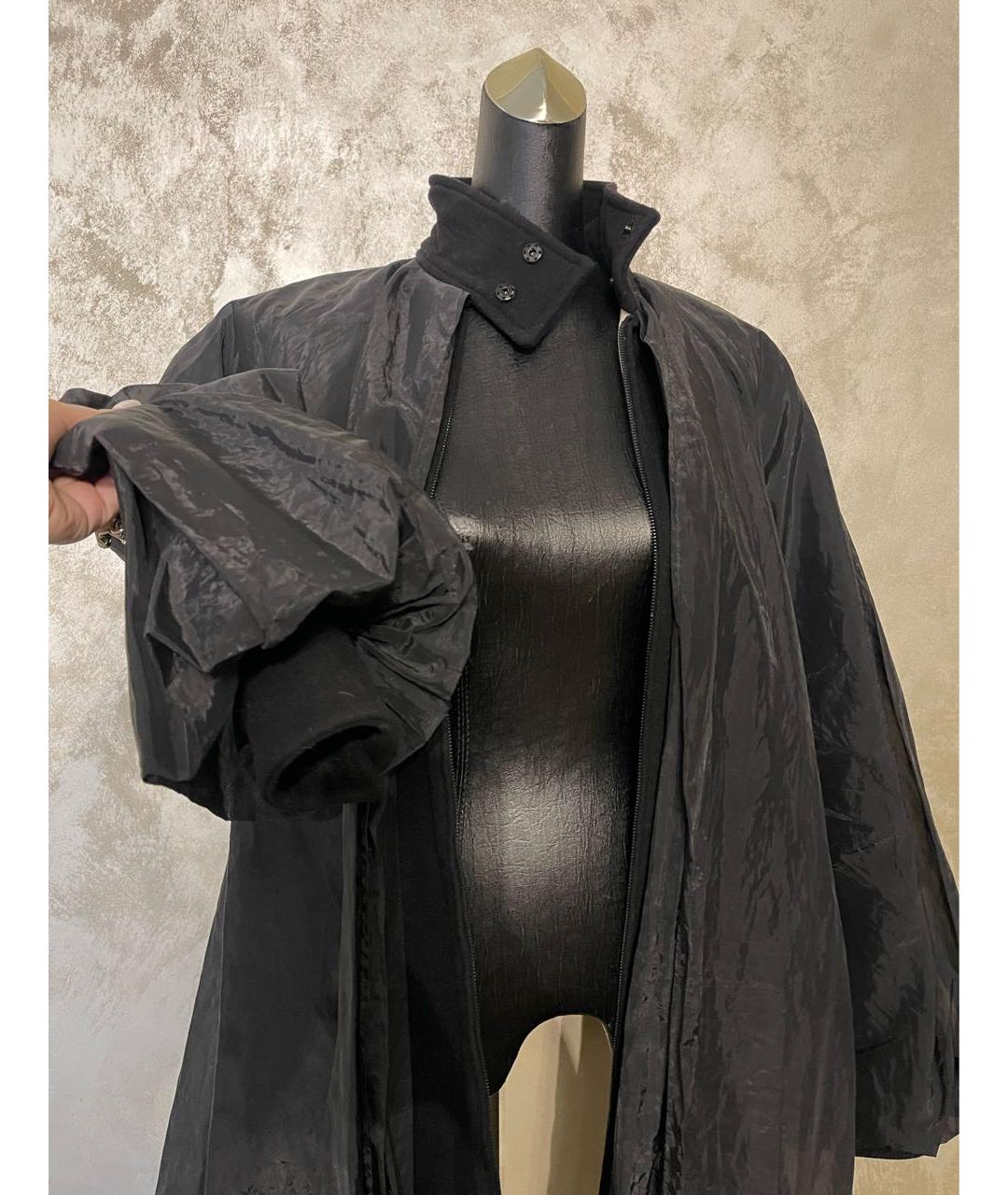 JEAN PAUL GAULTIER Черное шерстяное пальто, фото 6