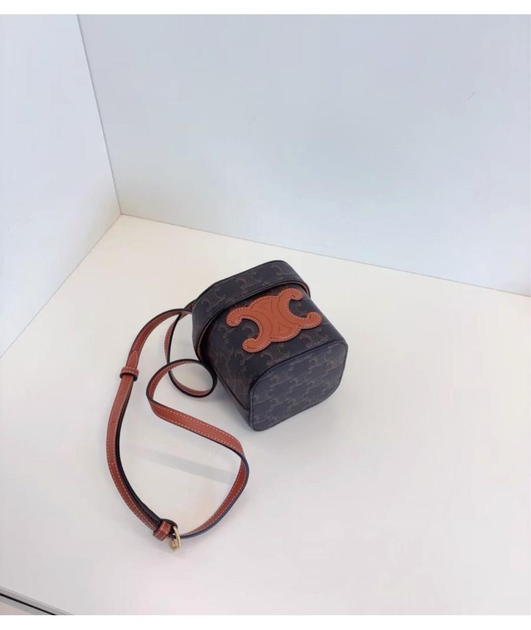 CELINE Горчичная сумка через плечо, фото 5