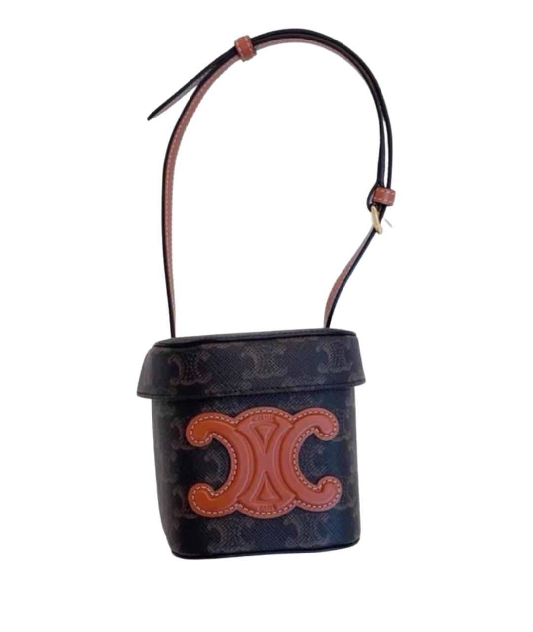 CELINE Горчичная сумка через плечо, фото 1