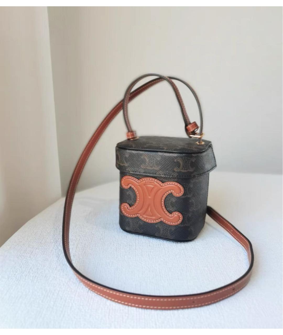 CELINE Горчичная сумка через плечо, фото 2