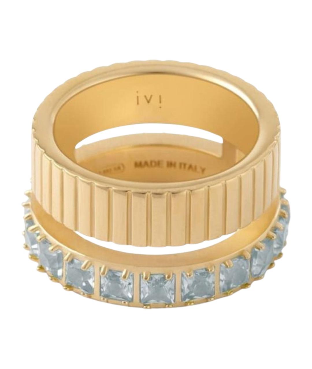 IVI Золотое серебряное кольцо, фото 1