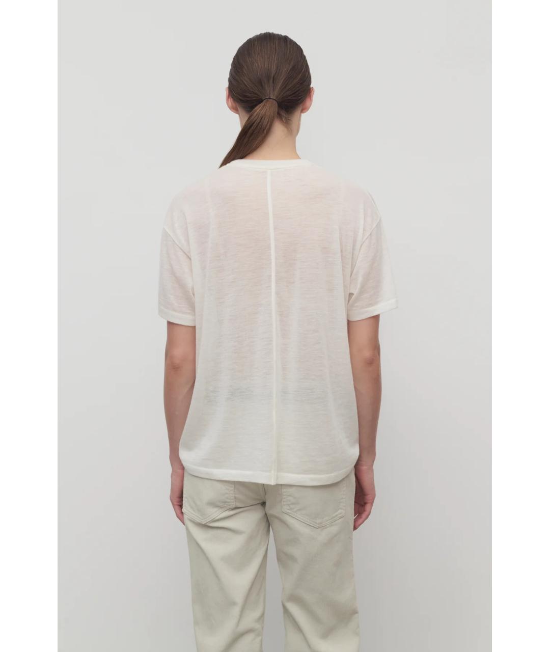 THE ROW Белая кашемировая футболка, фото 5