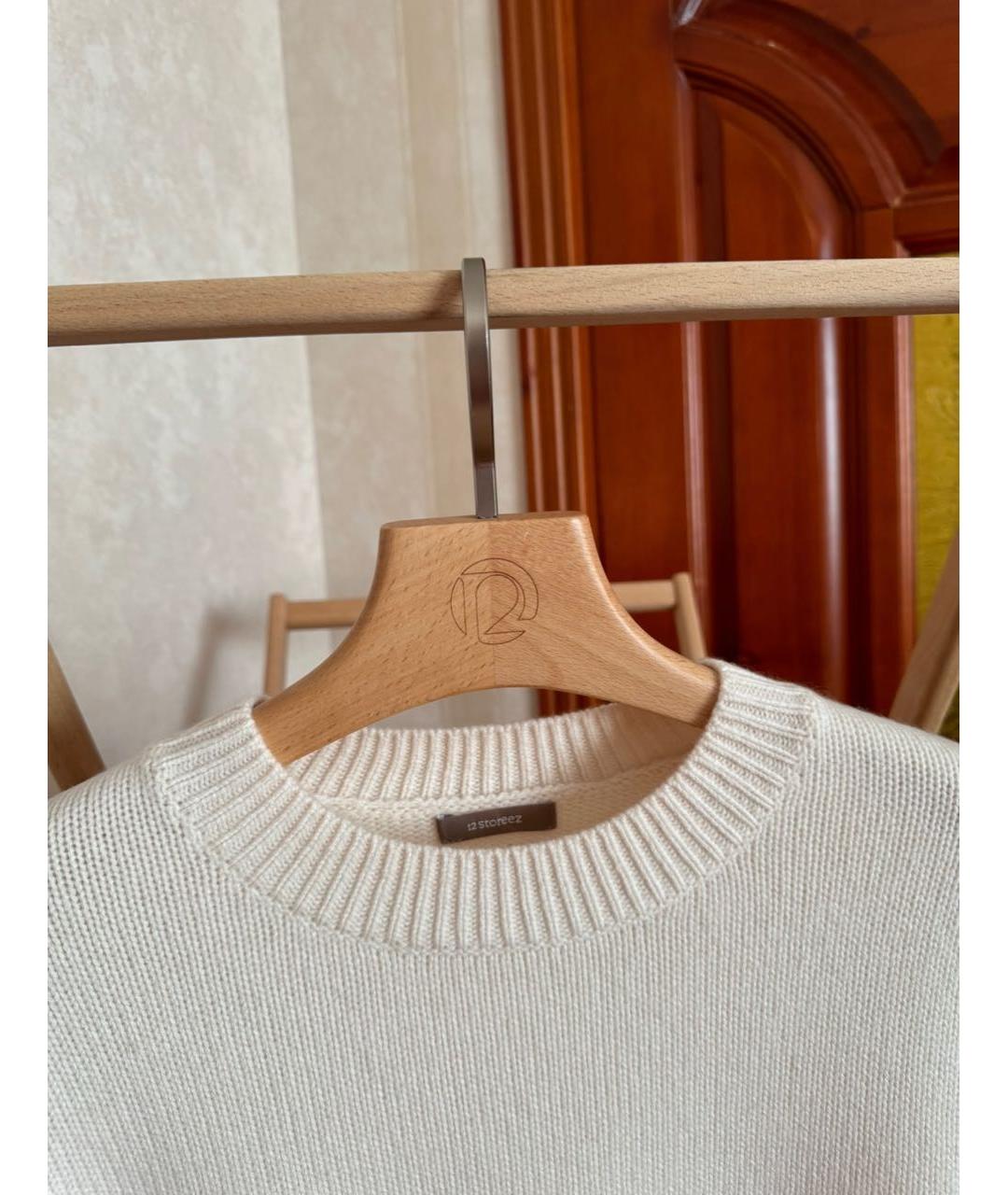 12 STOREEZ Белый кашемировый джемпер / свитер, фото 3