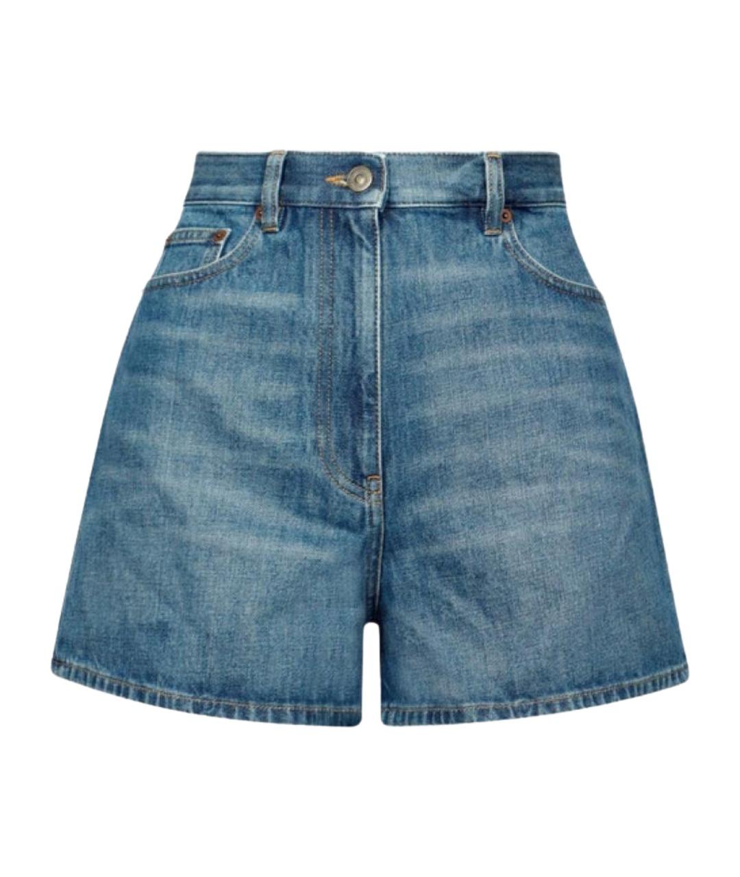 VALENTINO Синие деним шорты, фото 1