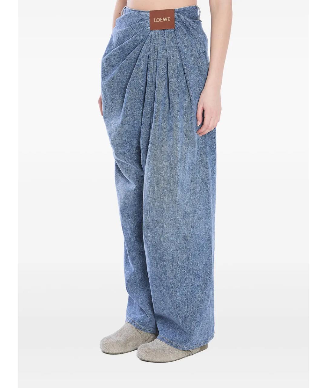 LOEWE Синие хлопковые прямые джинсы, фото 6