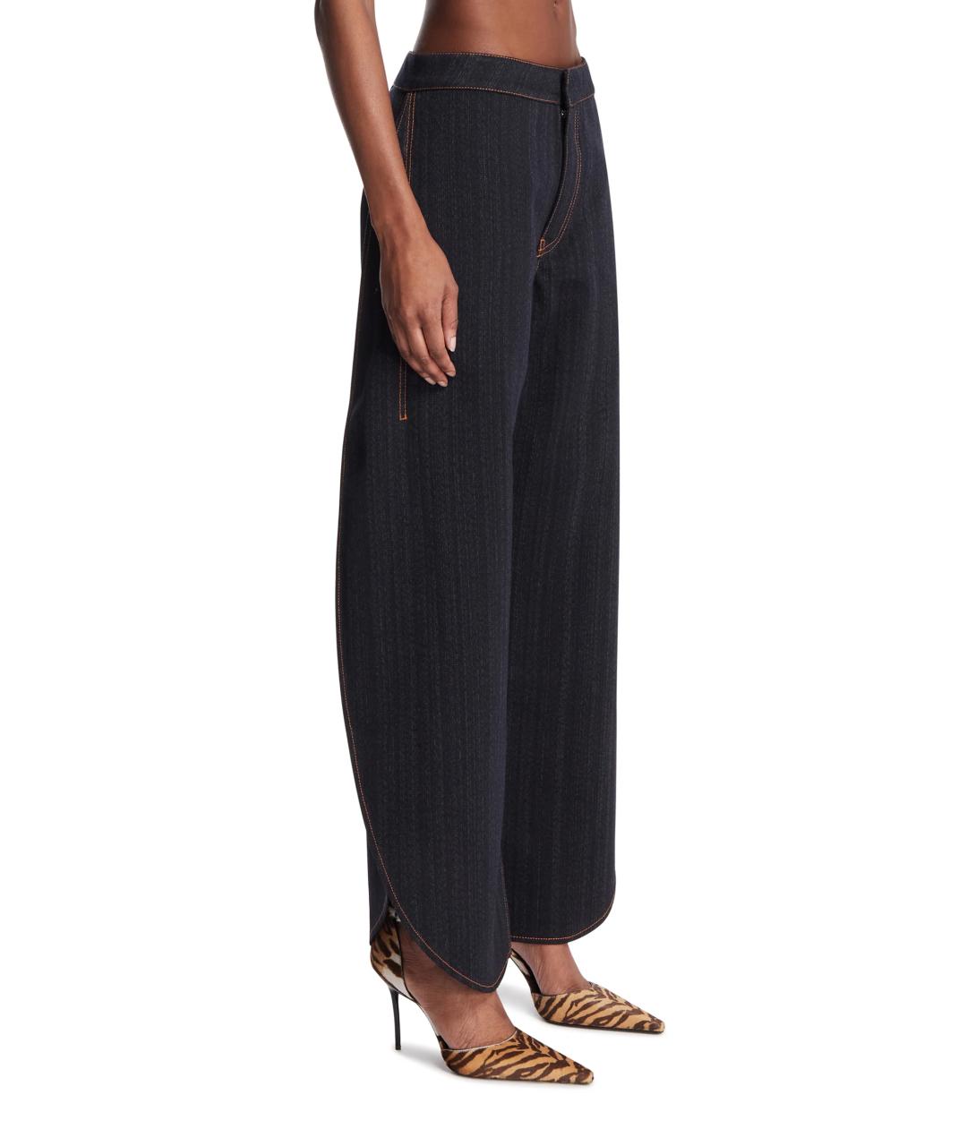 ALAIA Темно-синие прямые джинсы, фото 4