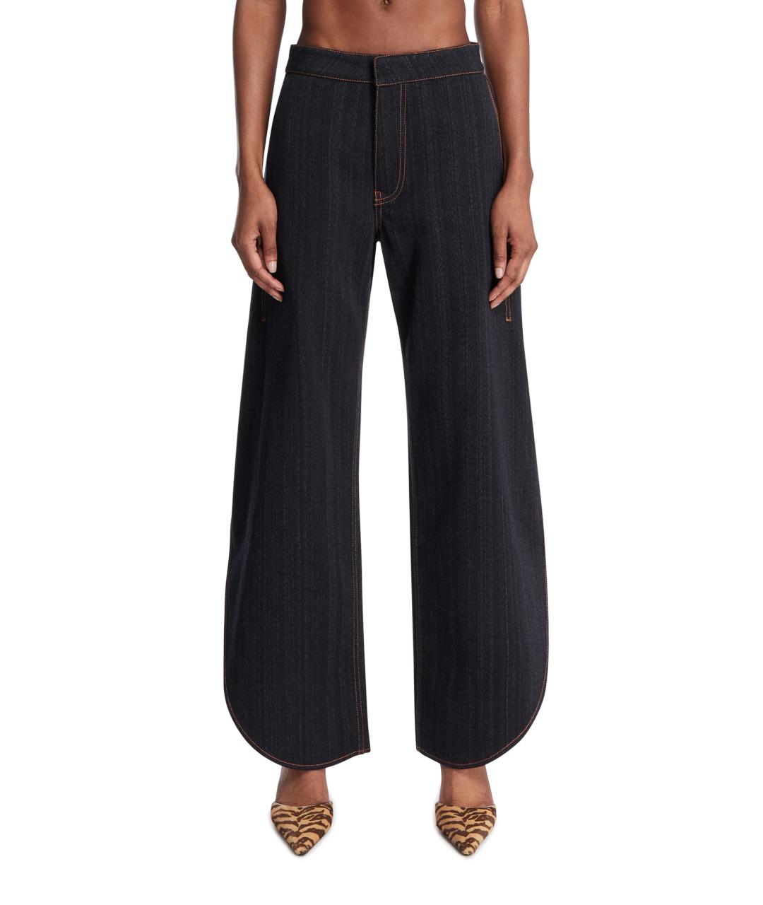 ALAIA Темно-синие прямые джинсы, фото 3