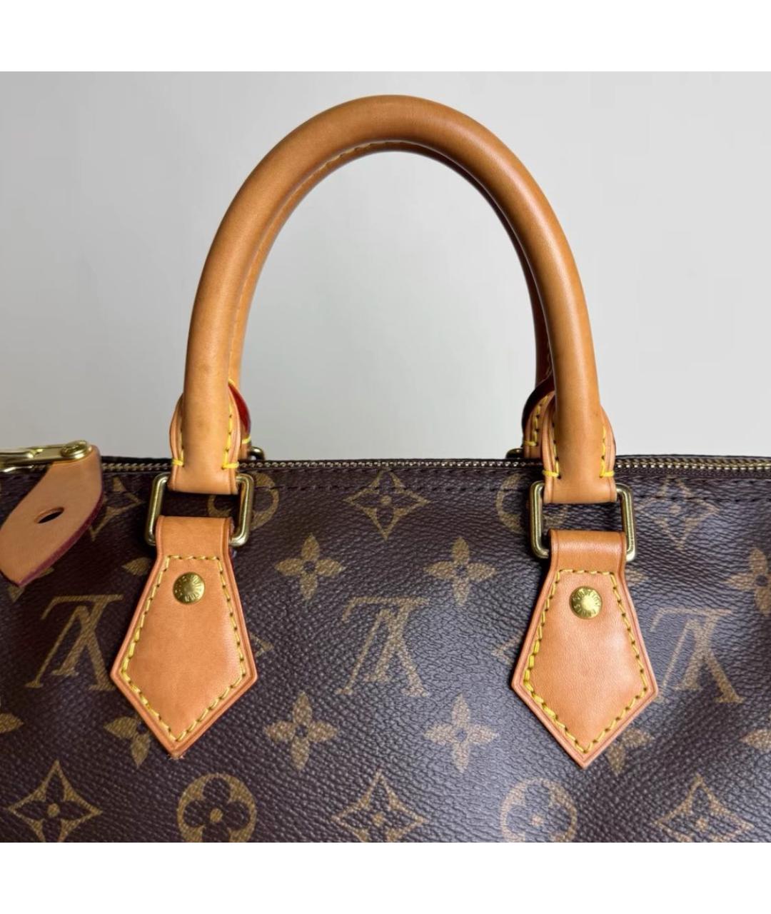 LOUIS VUITTON Коричневая сумка с короткими ручками, фото 3