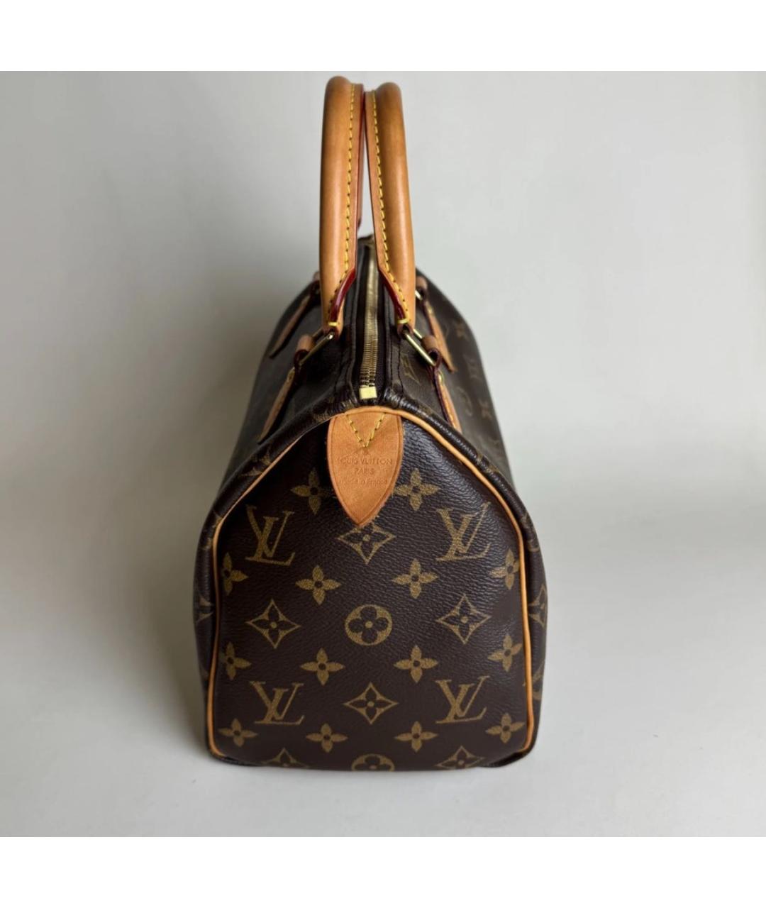 LOUIS VUITTON Коричневая сумка с короткими ручками, фото 4