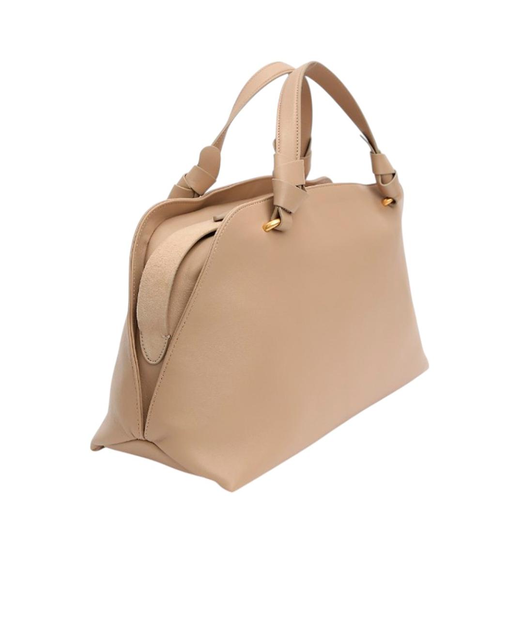 NEOUS Бежевая кожаная сумка тоут, фото 2
