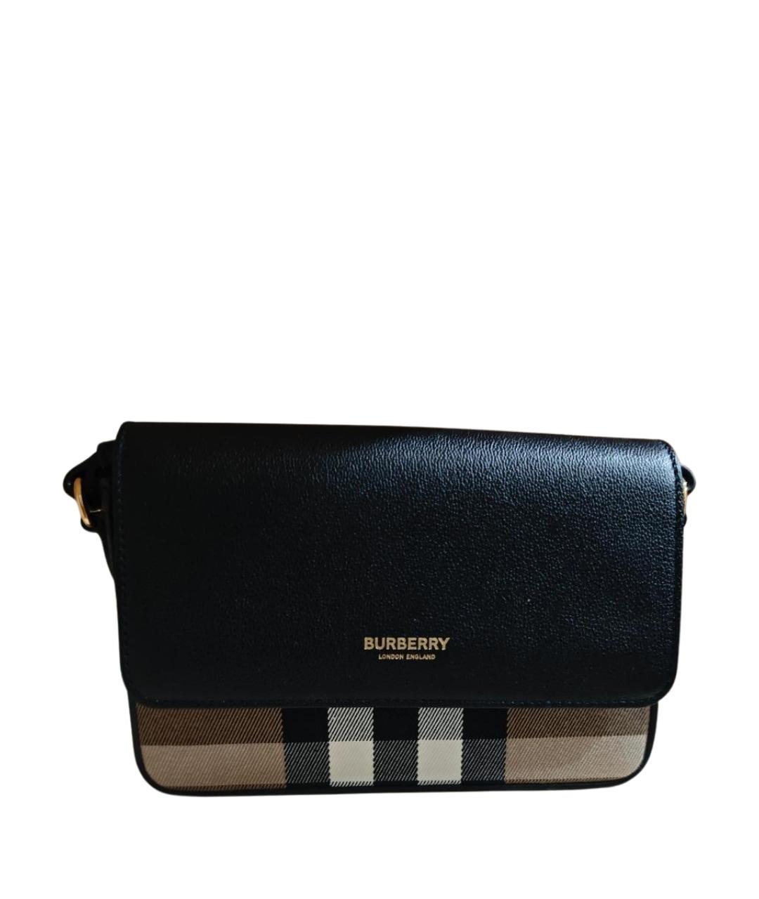 BURBERRY Коричневая кожаная сумка через плечо, фото 1