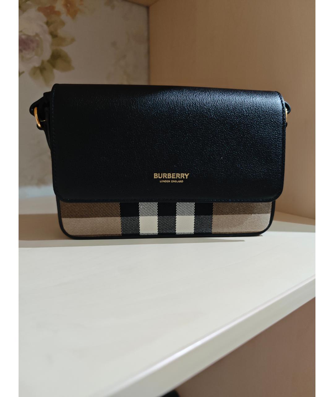 BURBERRY Коричневая кожаная сумка через плечо, фото 4