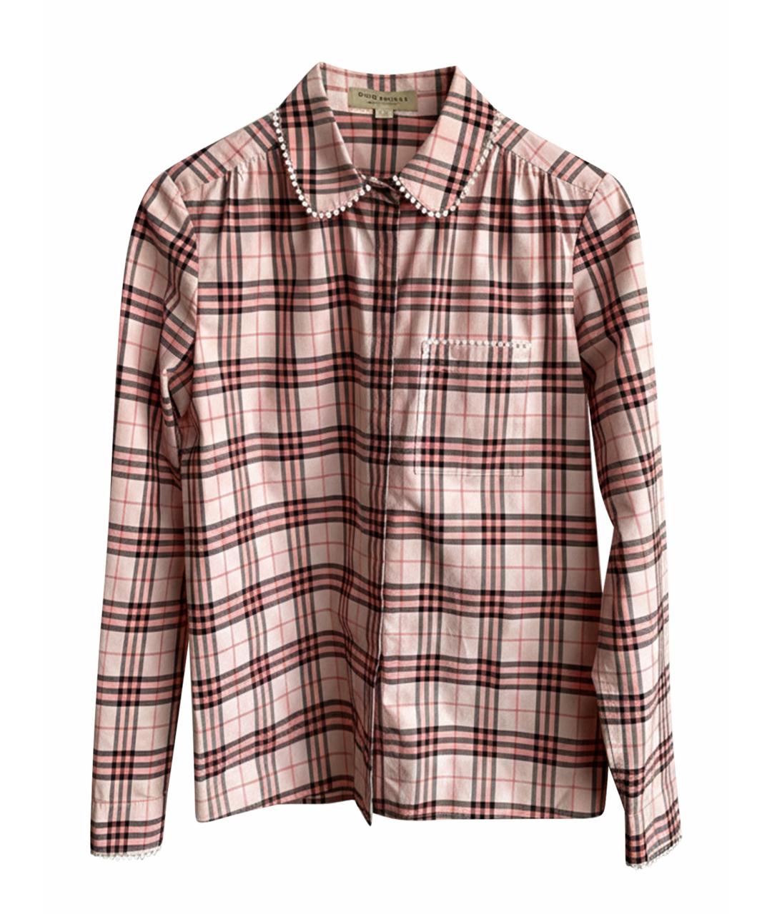BURBERRY Розовая хлопковая рубашка, фото 1