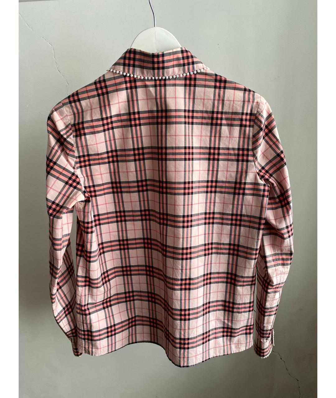 BURBERRY Розовая хлопковая рубашка, фото 2