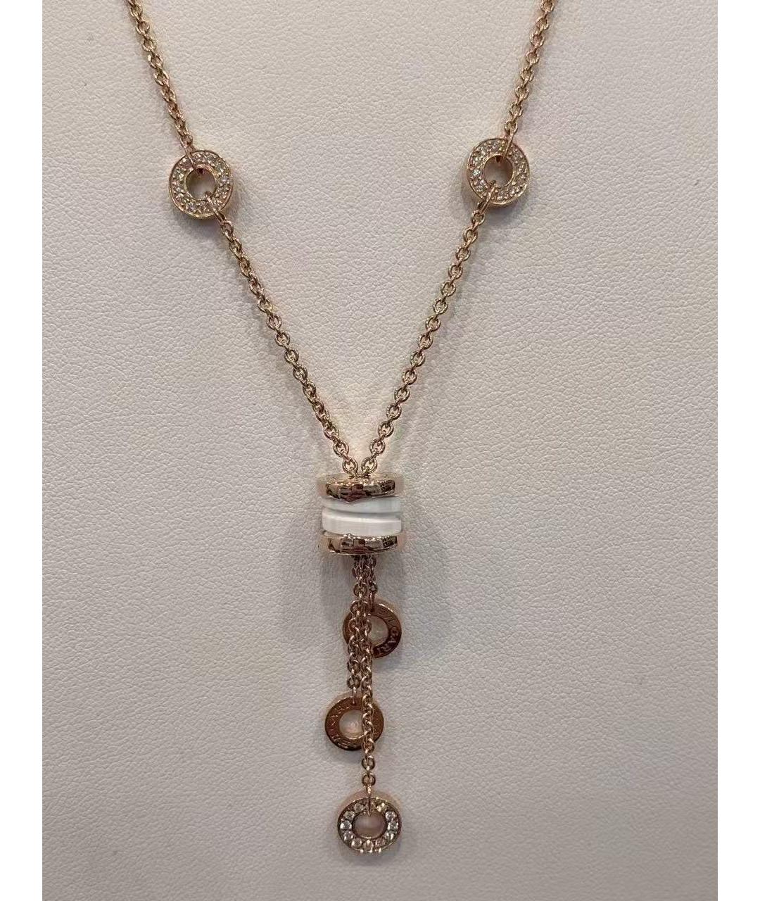 BVLGARI Золотое колье из розового золота, фото 3