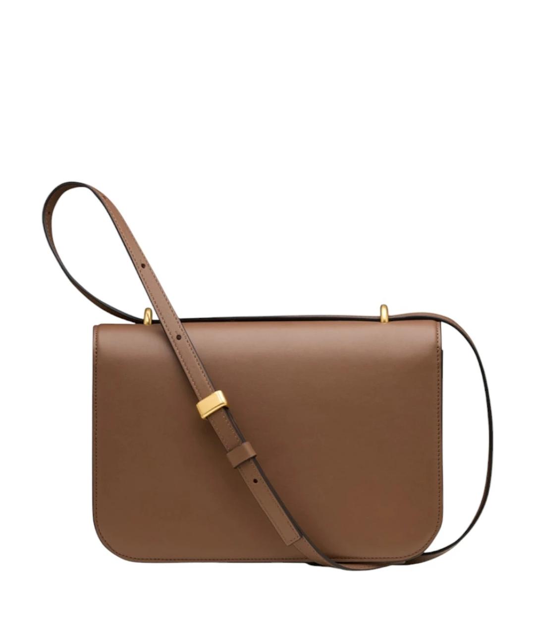 NEOUS Коричневая кожаная сумка через плечо, фото 3