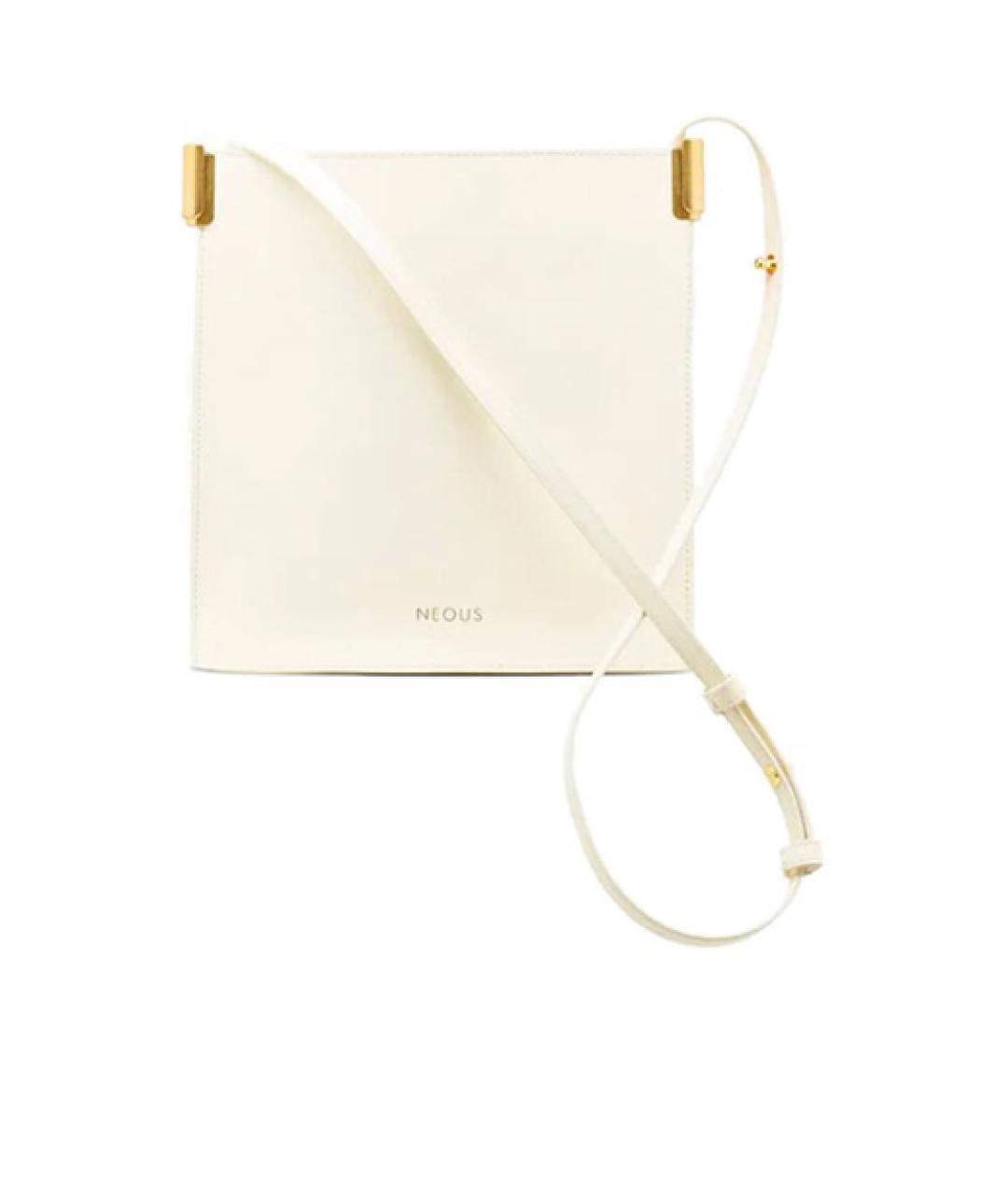 NEOUS Белая кожаная сумка через плечо, фото 1