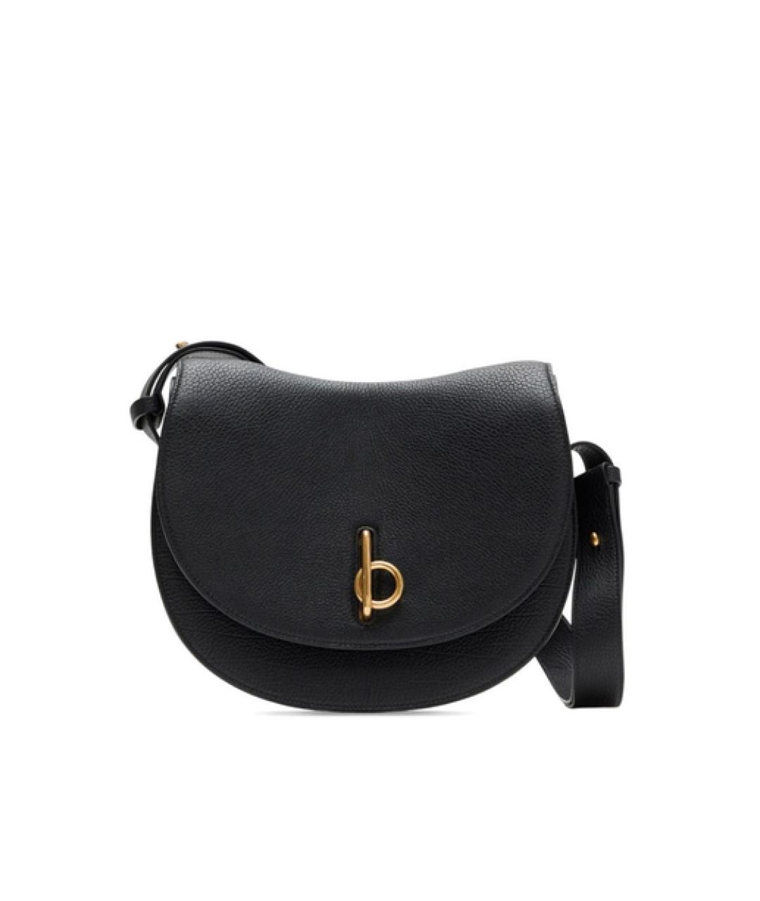 BURBERRY Черная кожаная сумка через плечо, фото 1