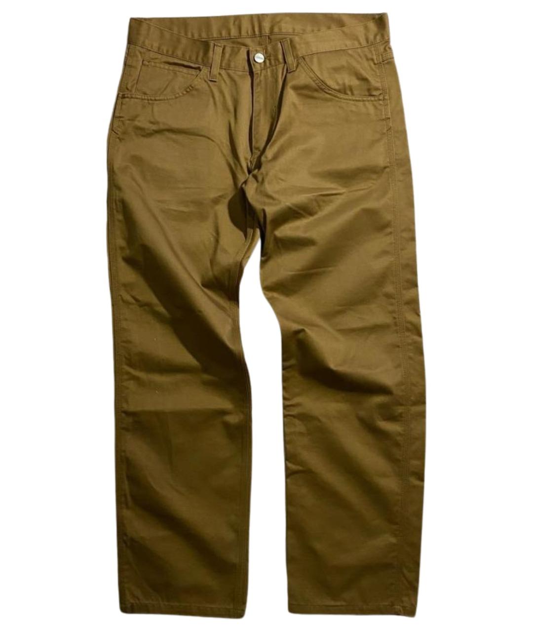 CARHARTT Коричневые хлопковые повседневные брюки, фото 1
