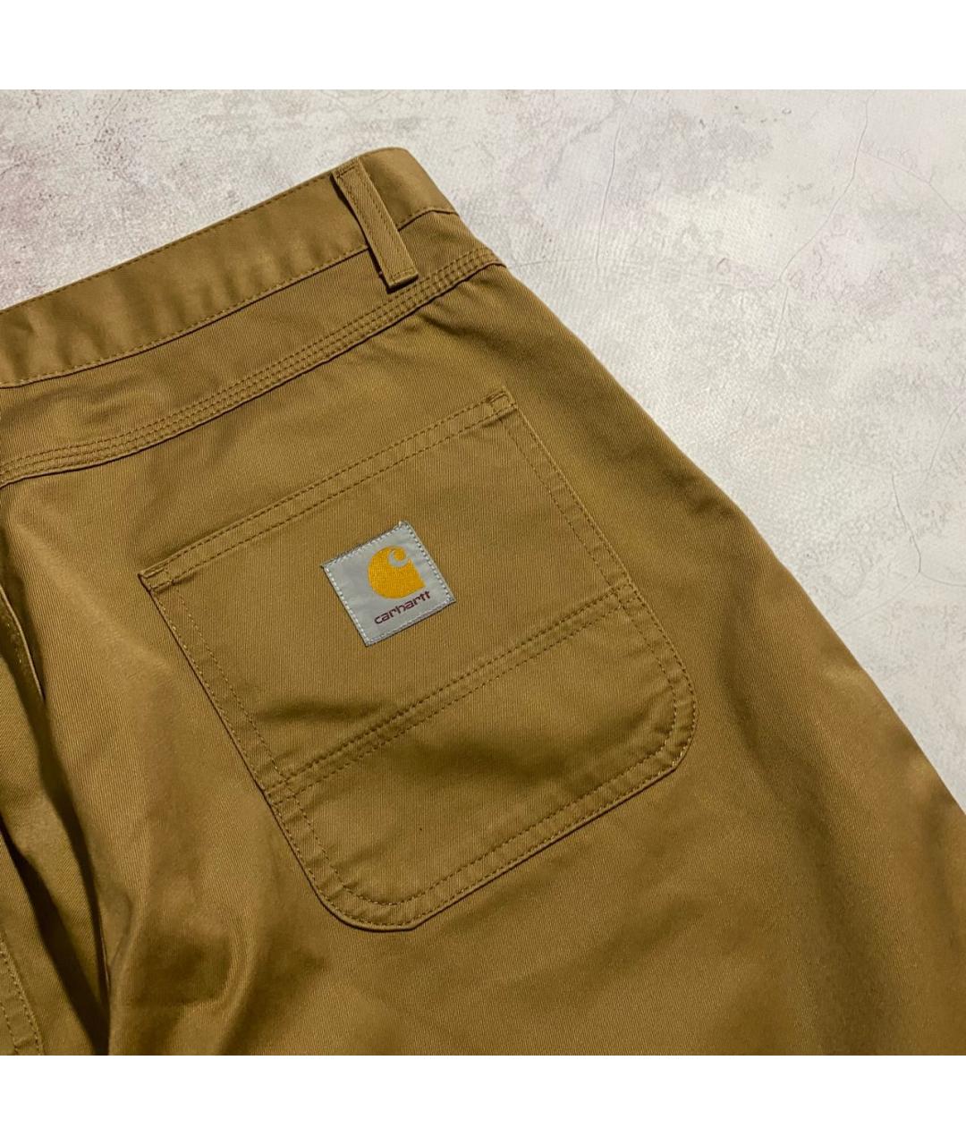 CARHARTT Коричневые хлопковые повседневные брюки, фото 3