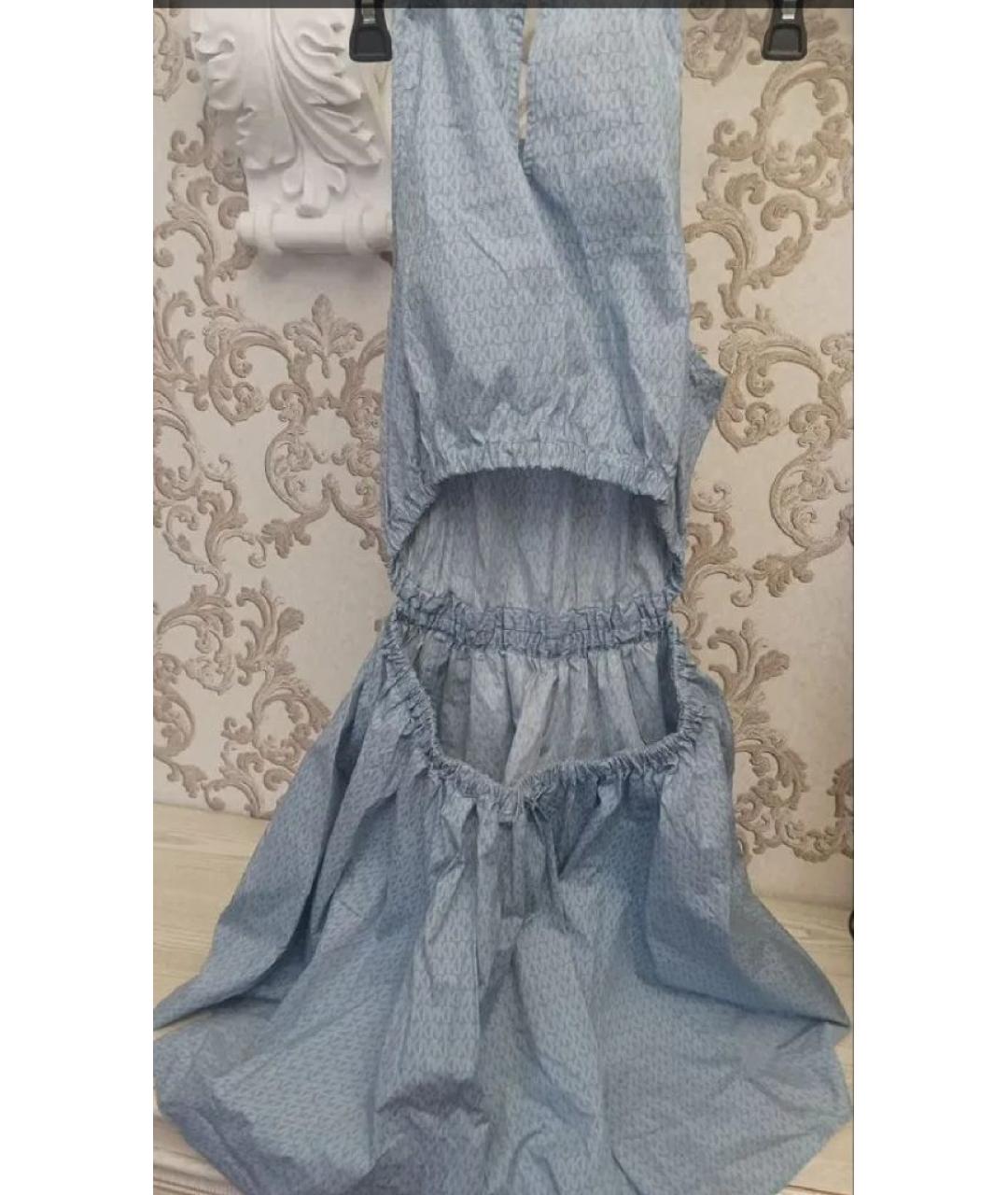 MICHAEL KORS Голубой хлопковый сарафан, фото 2