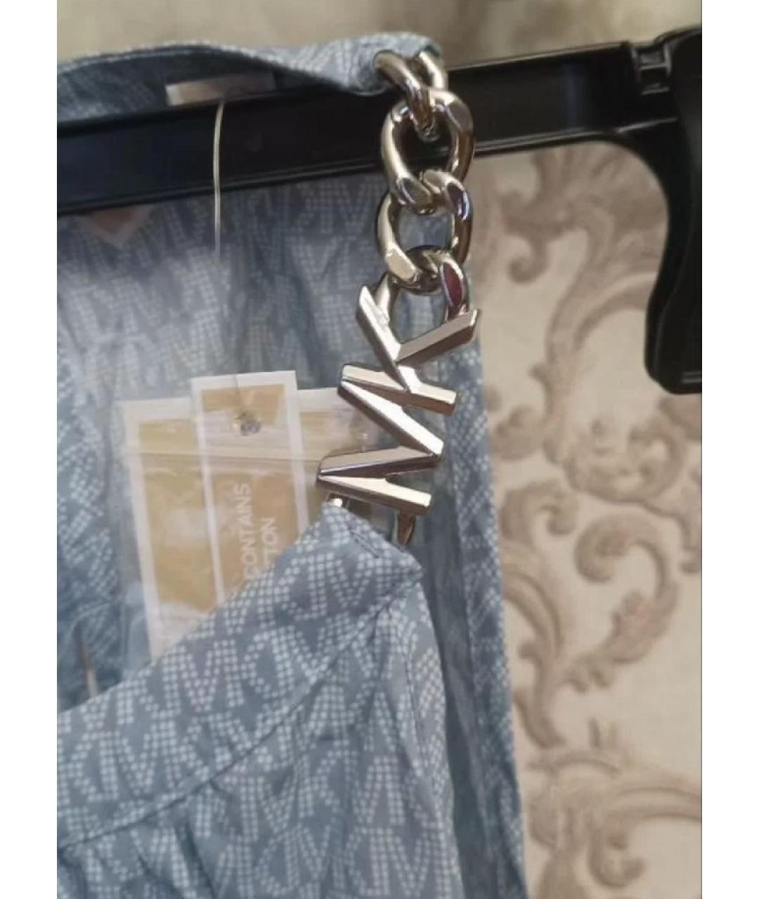 MICHAEL KORS Голубой хлопковый сарафан, фото 3