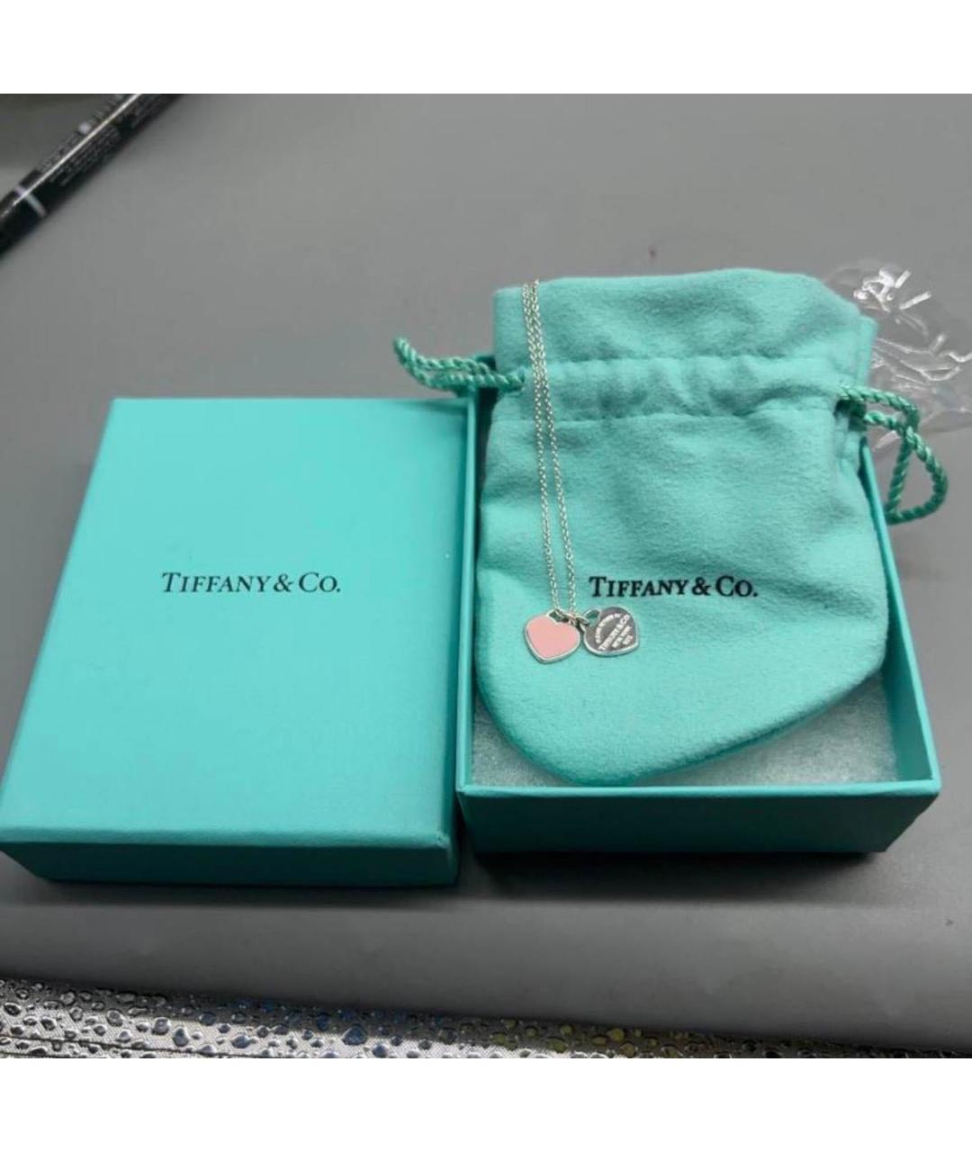 TIFFANY&CO Розовое серебряное колье, фото 2