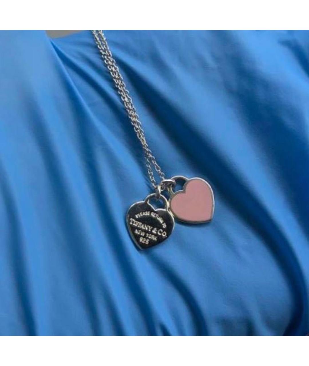 TIFFANY&CO Розовое серебряное колье, фото 4
