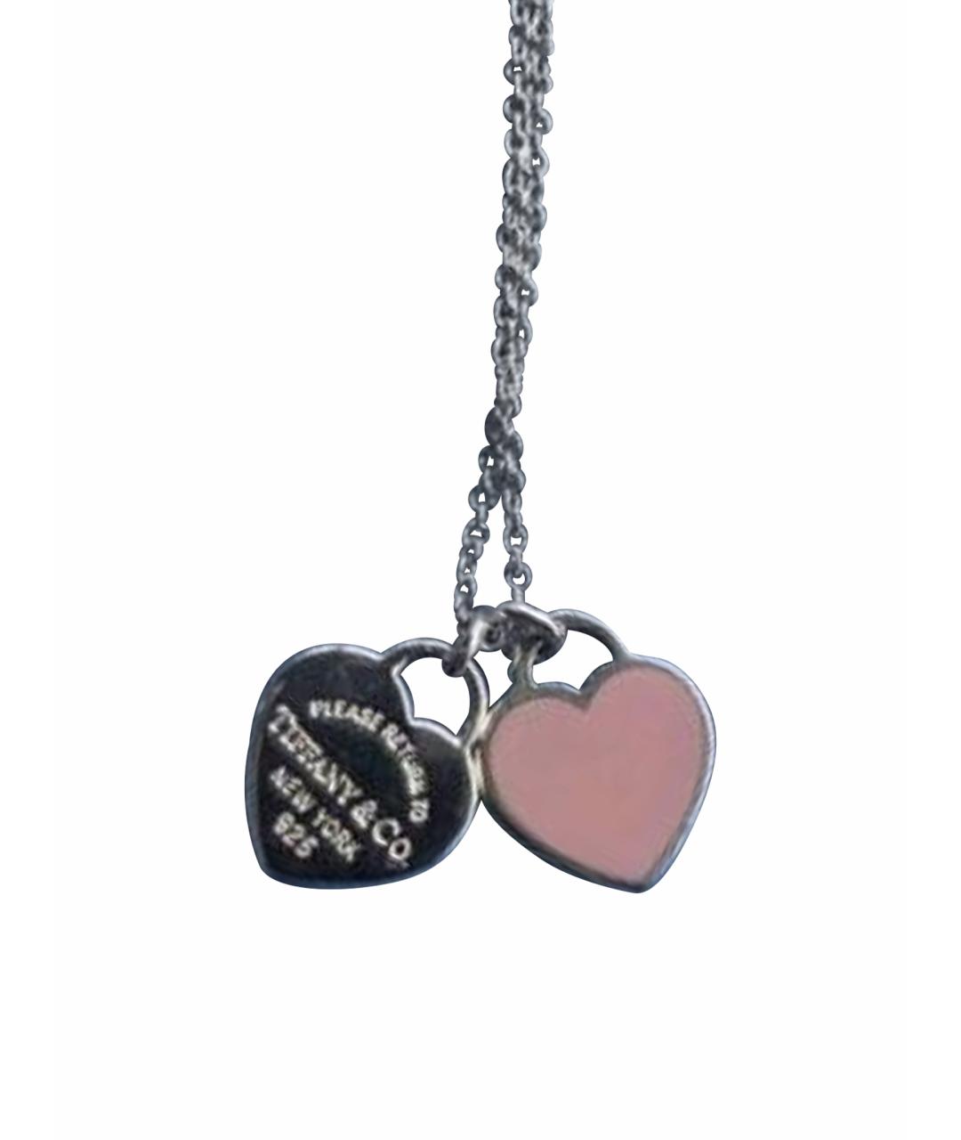 TIFFANY&CO Розовое серебряное колье, фото 1