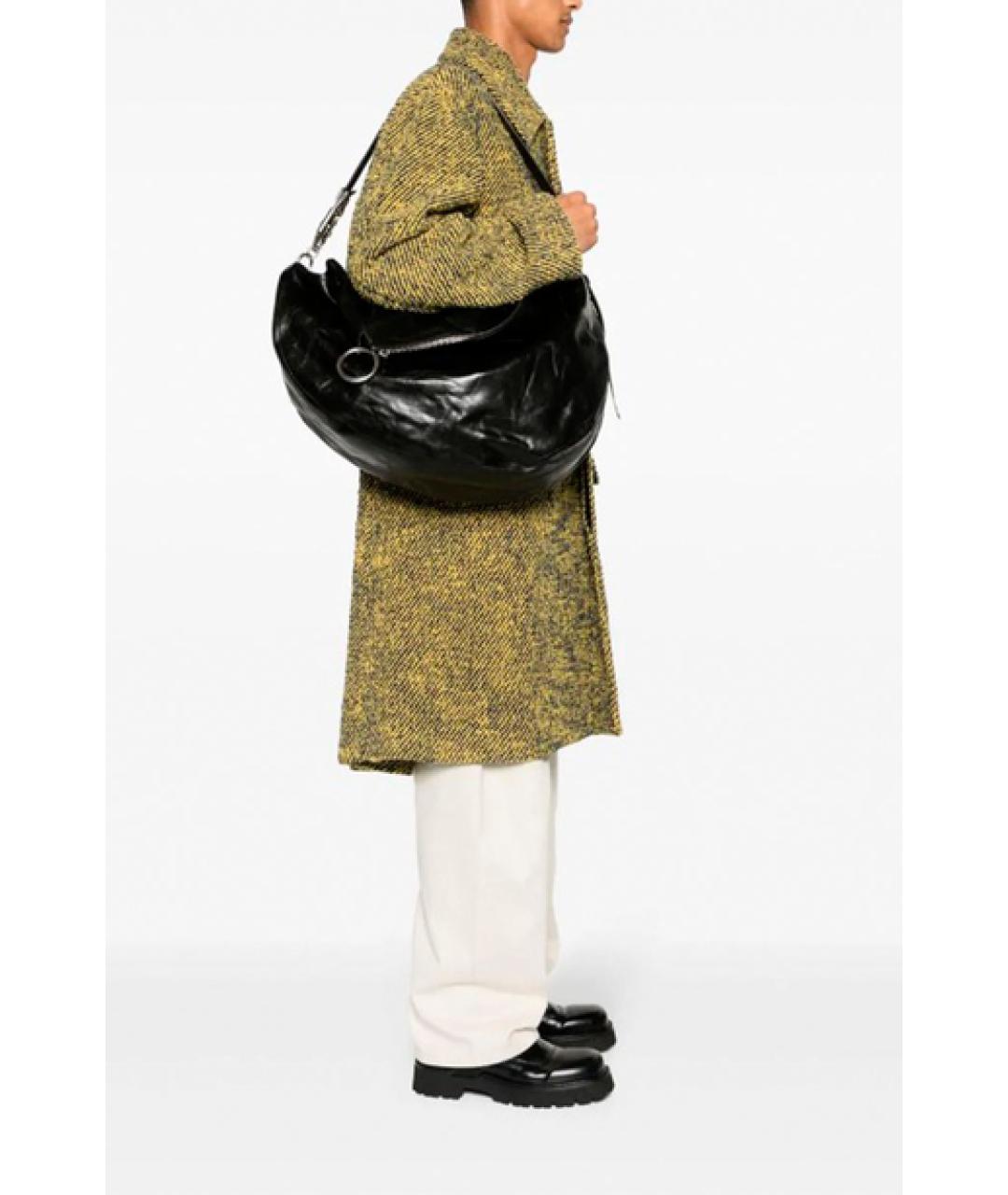 BURBERRY Черная кожаная сумка через плечо, фото 2