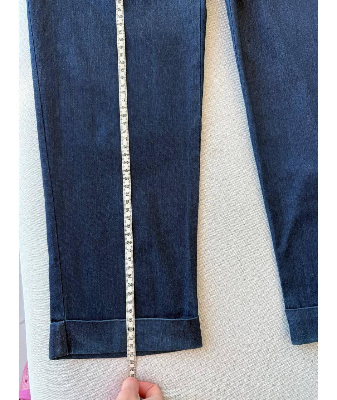 KITON Темно-синие хлопковые повседневные брюки, фото 4