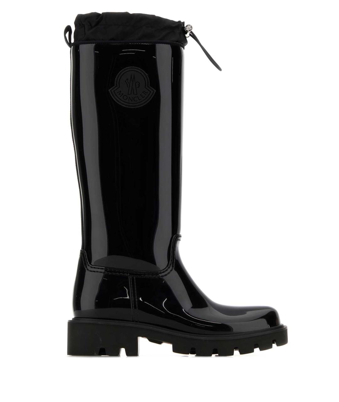 MONCLER Черные резиновые сапоги, фото 1