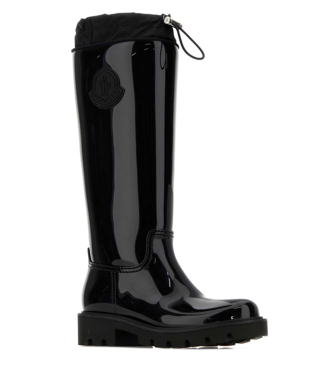 MONCLER Черные резиновые сапоги, фото 2