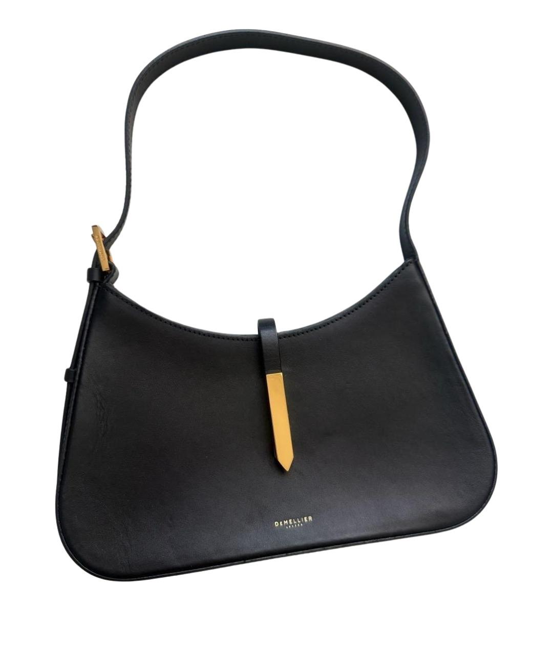 DEMELLIER Черная кожаная сумка с короткими ручками, фото 1