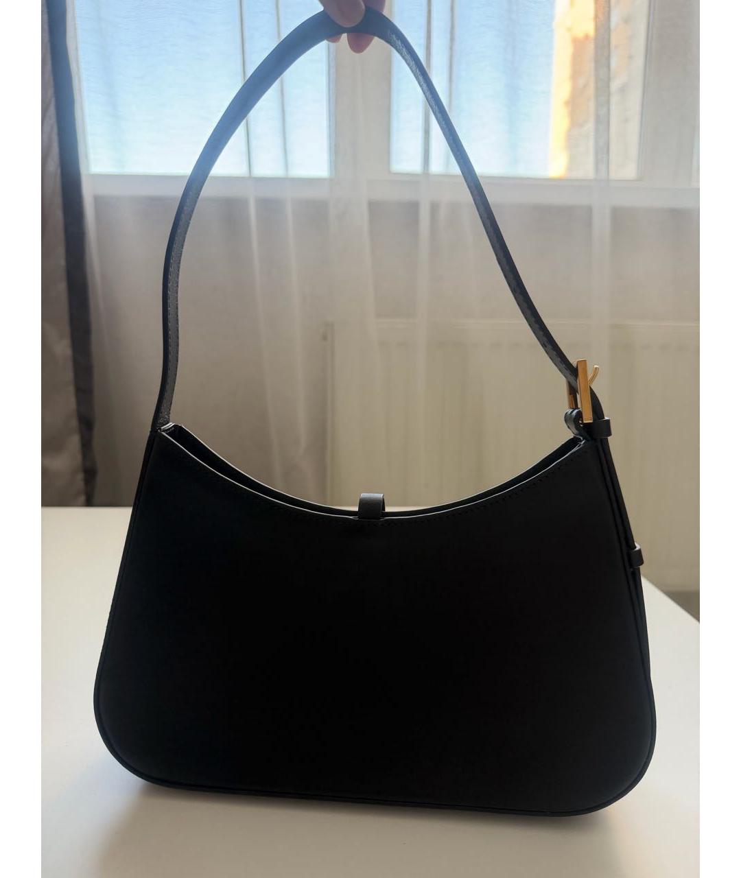 DEMELLIER Черная кожаная сумка с короткими ручками, фото 7