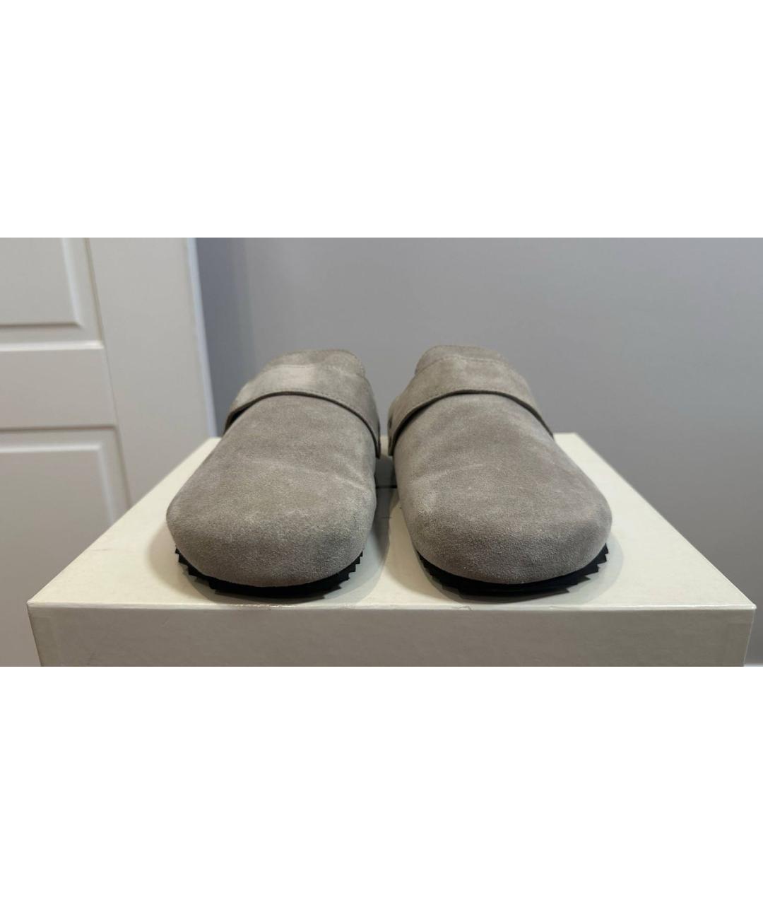 JAMES PERSE Бежевые замшевые сабо, фото 5