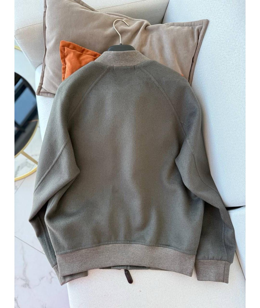 GIORGIO ARMANI Серая кашемировая куртка, фото 2