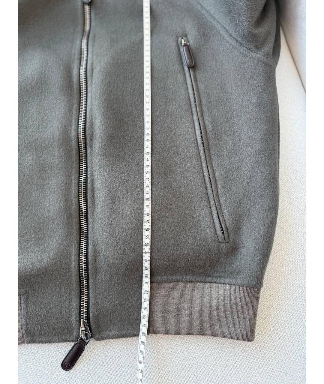 GIORGIO ARMANI Серая кашемировая куртка, фото 3