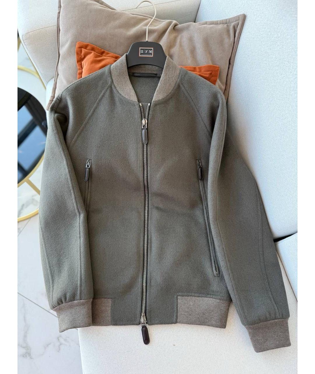 GIORGIO ARMANI Серая кашемировая куртка, фото 9